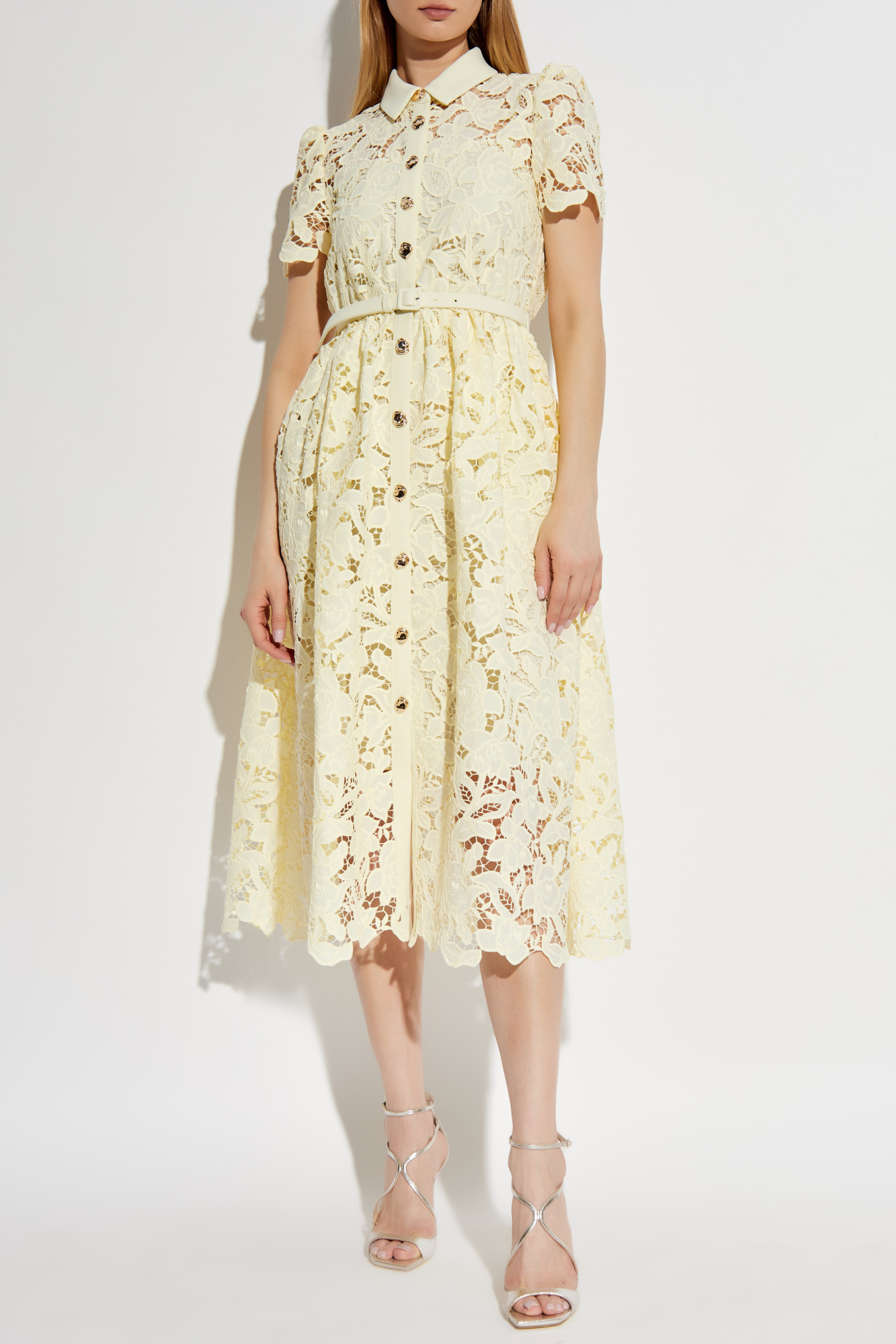 Self-Portrait Lace dress with belt | Women's Clothing | Vitkac